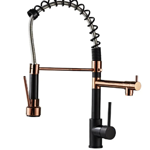 Full Copper Pull-out Kitchen Faucet